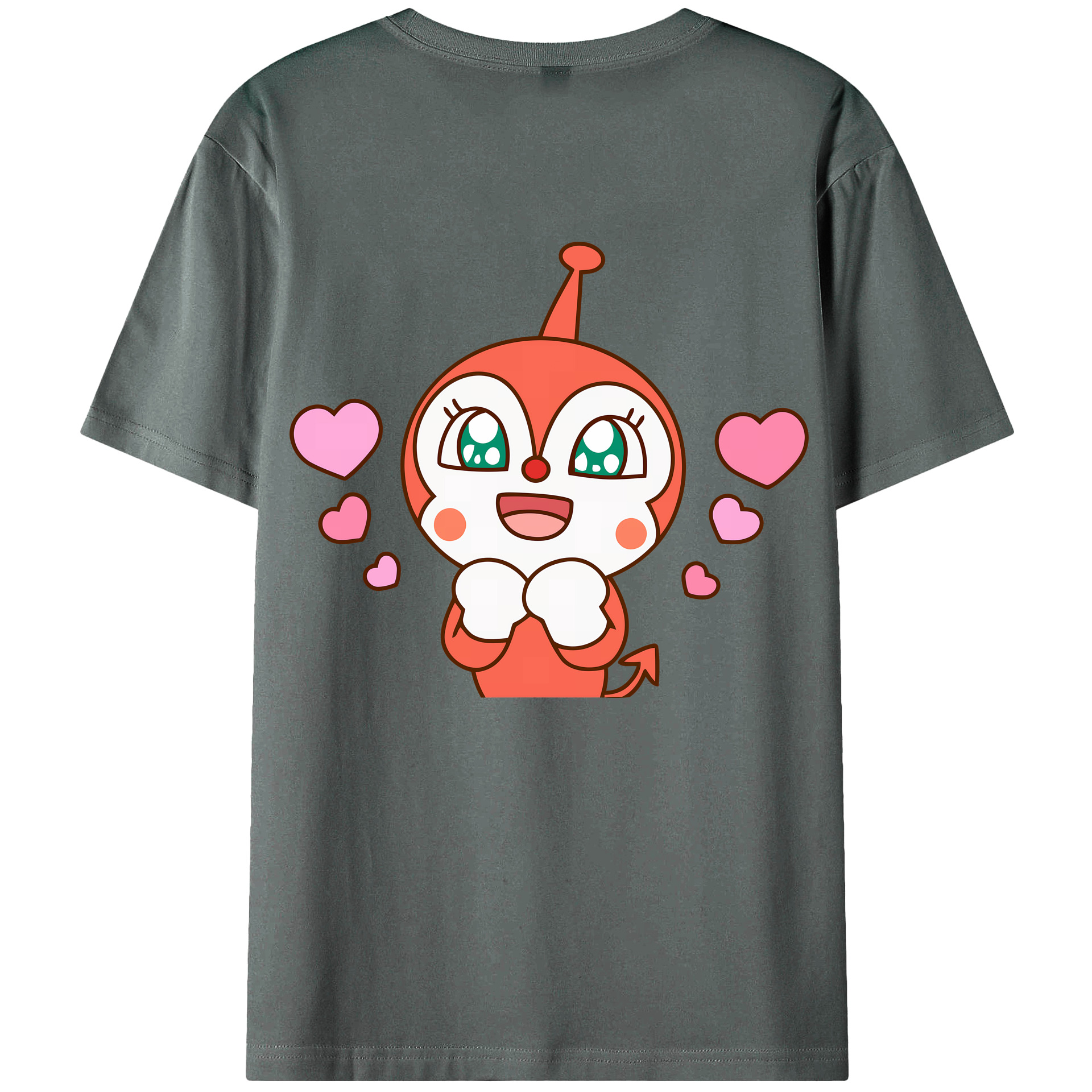 （画像用） アンパンマン Anpanman 綿100％ メンズ半袖Tシャツ（バックプリント） 通気性